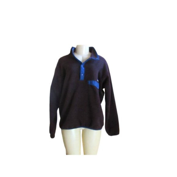 Patagonia Other - Men's Vintage Brown/Blue Patagonia Snap Button Pocket Pullover Size XL